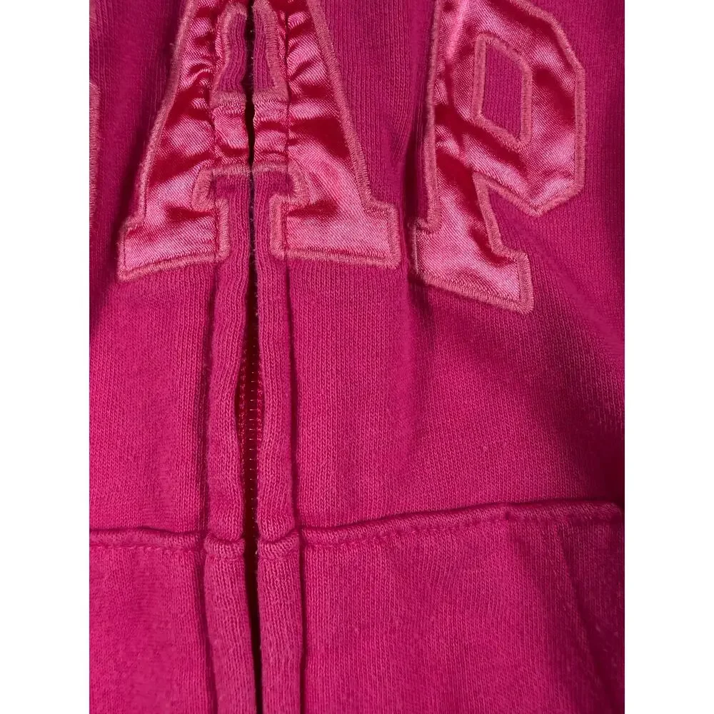 Gap Logo Zip Hoodie Hot Pink Size 4 Years